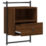 thumbnail of vidaXL Wand-Nachttisch Braun Eiche 40x30x61 cm Holzwerkstoff