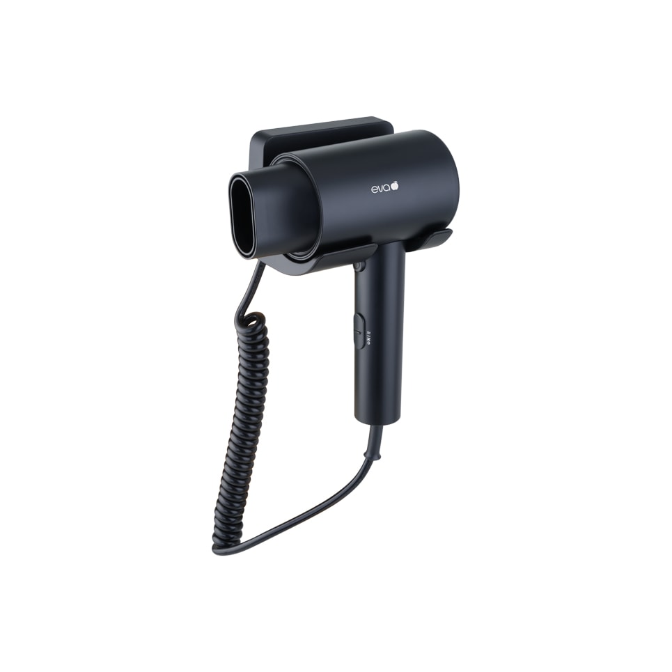 Secador de pelo de pared Eva negro 2000w eva pro