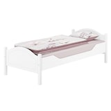thumbnail of Einzelbett Kiefer weiß 100x200 Futonbett Bettrahmen Singlebett Zubehör wählbar V-60.30-10Wohne Zubehör