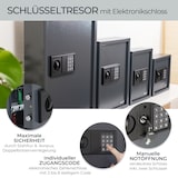 thumbnail of HMF Schlüsseltresor mit Zahlencode, Schlüsselsafe mit Elektronikschloss, 132 Haken, 66,5 x 43 x 13 cm, Anthrazit