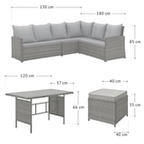 thumbnail of SVITA Monroe tuin loungeset polyrattan zitgroep tuin zwart