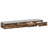 thumbnail of vidaXL Bedlades Gerookt eiken 160 x 36,5 x 16,5 cm Bewerkt hout