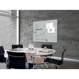 thumbnail of Sigel GL213 Glas-Whiteboard / große Glasmagnettafel Artverum, 120x90 cm, grau