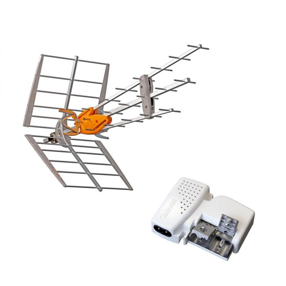 149921 Dat Boss Antenne Uhf Intelligente Lte700 (c.21 - C.48) Rateau + Alimentation 24v Usage Non Intensif Televes