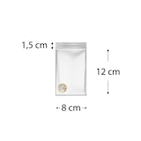 thumbnail of MONOUSO - Plastic Zak met Rits DrukknoopSluiting 8x12cm G-200 (1.000 Stuks)