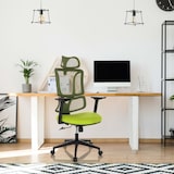 thumbnail of Silla de oficina / silla giratoria ERGOMY asiento tela/respaldo malla verde mybuero
