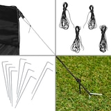 thumbnail of tectake Gazebo pieghevole Viola 3x6 m con 4 elementi laterali - nero - 403164