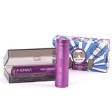 thumbnail of Efest Purple IMR 18650 3000mAh 3,6V - 3,7V min. 2900mAh typ. 3000mAh maximal 35A Stromabgabe (Flat Top) inkl. Akkuschutzbox