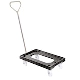 thumbnail of GILAC Socle rouleur 4 roues pivotantes - chape acier - - L - Noir G170141