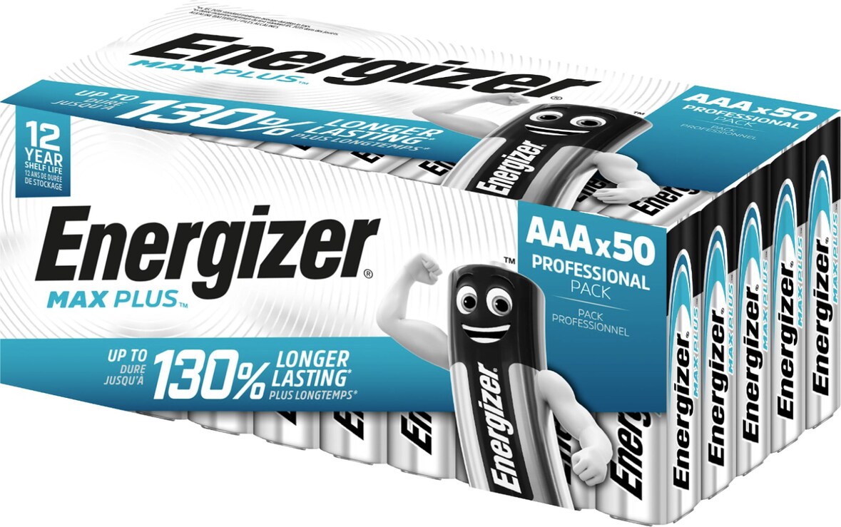 Energizer Batterien Max Plus AAA LR03 Alkaline 1.5 V 50 Stück