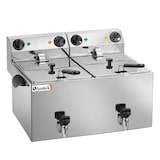 thumbnail of Friggitrice elettrica professionale da banco 10 + 10 lt. dimensioni mm 600x480x350h Watt 3500 + 3500
