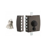 thumbnail of Serrure 3 points a bouton et cr t2 1/2 tour gauche