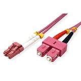 thumbnail of VALUE LWL-Kabel 50/125µm OM4, LC/SC, violett, 1 m