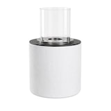 thumbnail of Camino Bioetanolo da Pavimento Biocamino per Interno Esterno Bruciatore in Acciaio Inox con Vetro Design Salotto e Ristoranti cm 36x56 – Bianco