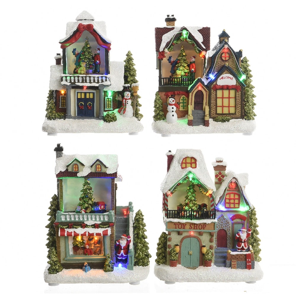 Led-kersthuis 3Xaa Diverse modellen 14X9X20Cm