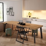 thumbnail of Consolle allungabile, Tavolo consolle allungabile, 262x90x73cm, Per 12 persone, Gambe in legno, Stile moderno, Rovere _ 325_35