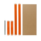 thumbnail of shelfplaza PRO 30x45 cm Fachboden-Set in blau-orange für PRO Schwerlastregale mit 200 kg Traglast pro Boden