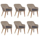 thumbnail of Helloshop26 - Juego de comedor para jardín exterior de 7 piezas en marrón 02_0013987