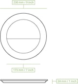 thumbnail of BIOZOYG 250 Stück Teller 22 cm, 2 Kammern Einwegteller, Zuckerrohr-Teller rechteckig für Menüs, umweltfreundlich, biologisch abbaubares Geschirr