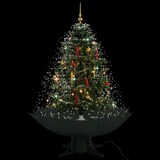 thumbnail of Schneiender Weihnachtsbaum mit Schirmfuß Grün 140 cm
