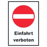 thumbnail of Einfahrt verboten Schild Einbahnstrasse A6 (105x148mm)