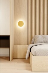 thumbnail of Mac Wall XL Wood - 20W LED Wandleuchte CCT Switch 2700K/3200K/4000K in Aluminium, 360 Grad Wandleuchte - Beneito & Faure