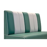 thumbnail of Gastro Sitzbank Americano Retro | Dinerbank Türkis & Weiß | 140 cm breit | Amerikanische Sitzbank