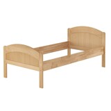 thumbnail of Hohes Massivholzbett in Überlänge 100x220 Buche natur Zubehör wählbar V-60.75-10-220 Rollrost inkl.