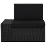 thumbnail of 10-tlg. Garten-Lounge-Set mit Kissen Schwarz Poly Rattan