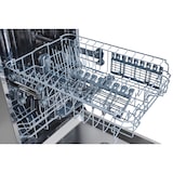 thumbnail of Exquisit Geschirrspüler schmal | 9 Maßgedecke, Energieklasse D, 49 dB | Startzeitvorwahl, höhenverstellbarer Oberkorb, Aquastop | GSP9109-451D silber