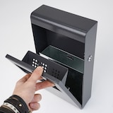 thumbnail of Danieli Store | Cenicero de pared para exterior acabado gris antracita | Cenicero de pared con llave de seguridad | 1,8 L