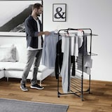 thumbnail of Estendal Interior 3 Níveis Secador de Roupa Dobrável sobre Rodas Tancarville Preto 93 x 71 x 131 cm VILEDA