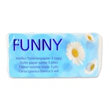 thumbnail of Toilettenpapier Funny - 3-lagig - hochweiß - 72 Rollen - 9,4 x 11 cm
