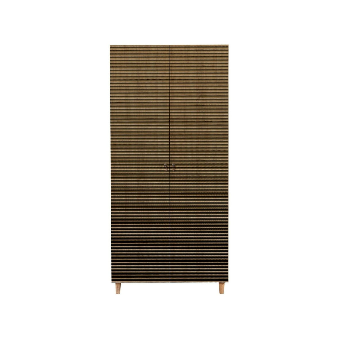 Dmora Guardaroba 2 ante Dfrollan, Mobile camera da letto, Cabina armadio portabiti, Armadio appendiabiti, 90x52h192 cm, Quercia