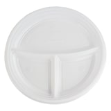 thumbnail of DayBays Plastikteller 3 Geteilt 100 Stk. Weiß Rund Menüteller Plastik Teller 22 cm Einweg Spülmaschinenbeständig