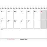 thumbnail of Wandkalender - A4, quer, 1 Monat / 2 Seiten