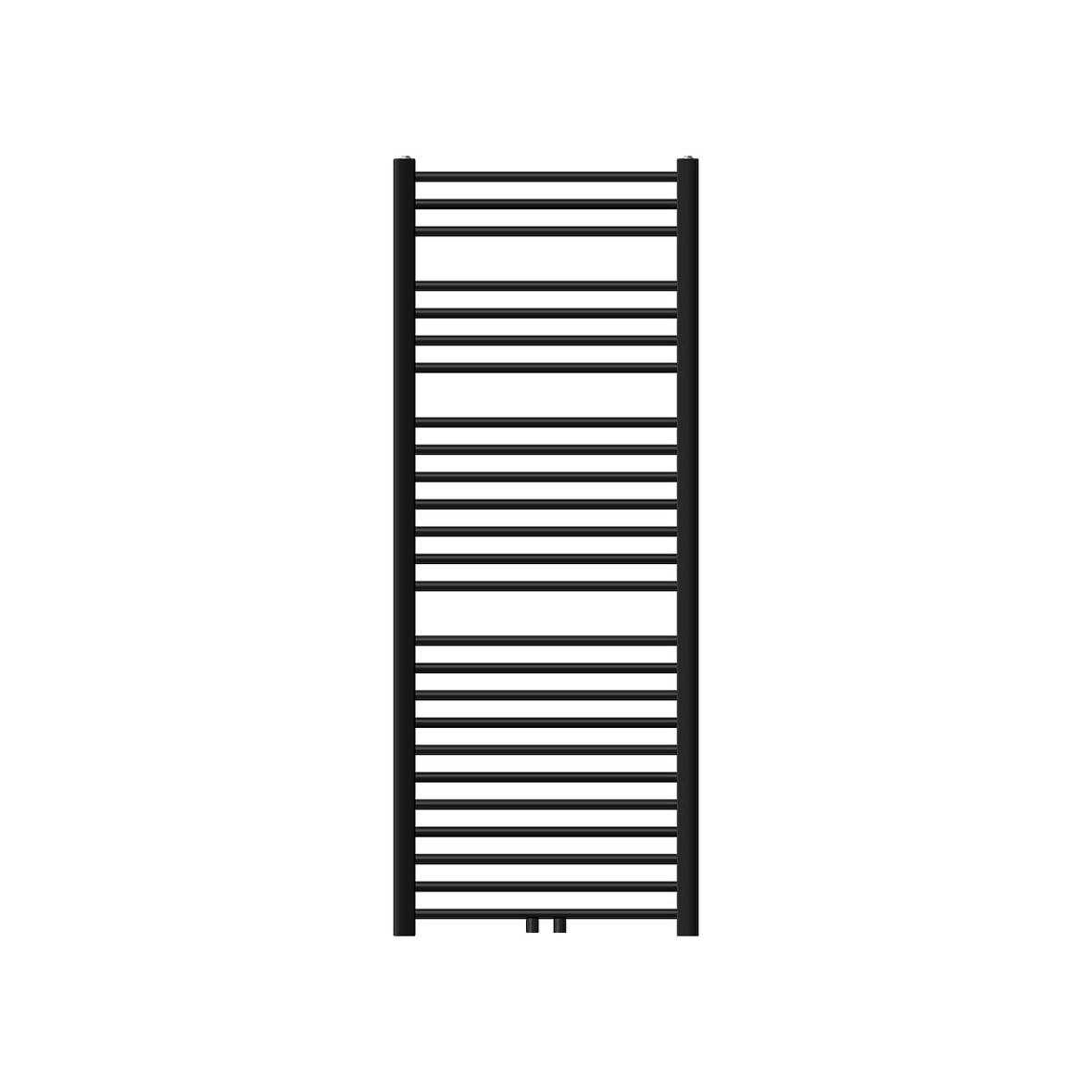 LuxeBath Sahara 600x1500 Schwarz matt | Mittelanschluss, Designheizkörper
