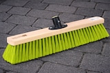 thumbnail of Qualitäts Straßenbesen 60cm Breit mit QuickFix-Stielhalter neon-grüne Kunststoff-Borsten Besen Kehrbesen ohne Stiel