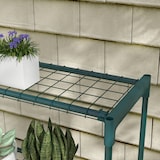 thumbnail of Estantería para plantas soporte para macetas de 4 niveles con estructura de acero para jardín patio 89x28x107 cm verde oscuro