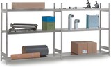 thumbnail of PROREGAL Weitspannregal Stecksystem T-Profil | HxBxT 250x250x60cm | 4 Ebenen | Stahlplatten-Fachboden | Fachlast 350kg | Verzinkt | Lagerregal