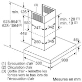 thumbnail of Bosch Serie 6 DWB97CM50 Dunstabzugshaube Wandmontiert Edelstahl 430 m³/h A+