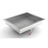 thumbnail of Combisteel Crushed-Eis Einbaubehälter GN 2/1 aus Edelstahl AISI 430