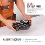 thumbnail of Victoria Pressa per Tortillas Messicane in Ghisa 20cm Pataconera Colombiana Roti Maker, VIC-36997, Nero