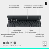 thumbnail of Clavier pour tablette   KEYS-TO-GO 2 SANS FIL POUR IPAD GRAPHITE Logitech
