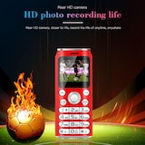 thumbnail of Mini Téléphone Portable 1 Pouce Bluetooth Dual SIM MP3 Faible Radiation 2G Noir YONIS