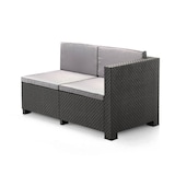 thumbnail of SHAF - Set de Muebles de Jardín y Terraza Oasis Color Grafito Tres Piezas: Sofá Canapé 3 y 2 Plazas y Mesa de Centro con Almacenaje