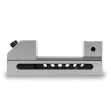 thumbnail of EBERTH Niederzugschraubstock 100 mm, Spannweite 125 mm, aus robustem Stahl, professioneller Präzisionsschraubstock für Werkstatt und Montage