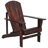 thumbnail of Silla Adirondack de madera silla de jardín con reposabrazos y respaldo alto para terraza balcón exterior 72x95x93 cm marrón