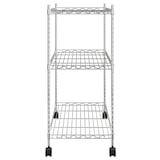 thumbnail of Helloshop26 - Estantería de 3 niveles con ruedas 60 x 35 x 81 cm cromada 150 kg 02_0000658