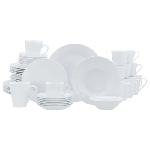 CreaTable BASE Weiss Kombiservice 42-tlg Porzellan
